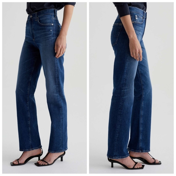 AG -ed Brinley Mid-Rise Straight Denim Jeans Size 30 - Picture 3 of 11